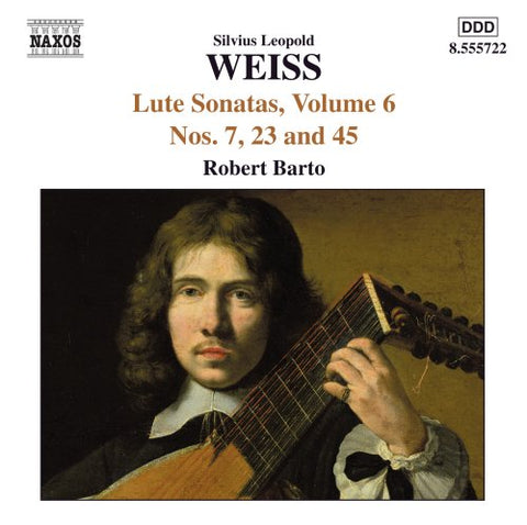 Robert Barto Baroque Lute - WEISS: Lute Sonatas Nos. 7, 23, and 45 [CD]