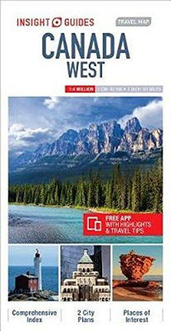 Insight Guides Travel Map Canada West (Insight Travel Maps)