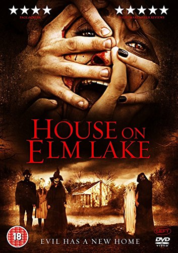 "Horror DVD cover featuring a haunted house and ghostly figures, with a screaming woman."