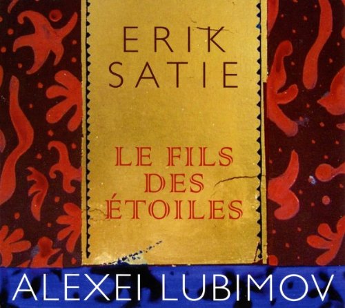 "CD cover with yellow center, red patterned sides, and artist/composer names."