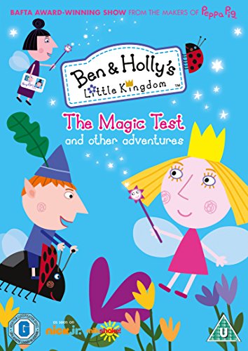 'Ben & Holly's Little Kingdom' DVD cover featuring cartoon characters amidst flowers on a blue background.