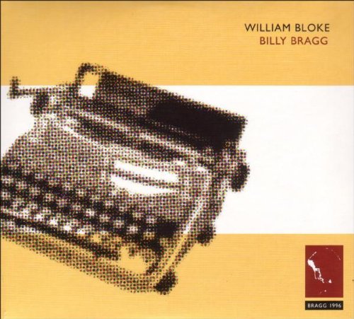 "Album cover featuring a typewriter on a yellow and white background."