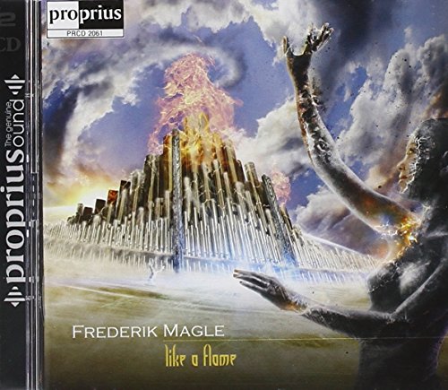CD cover art: surreal image of a burning organ with a hand reaching out.