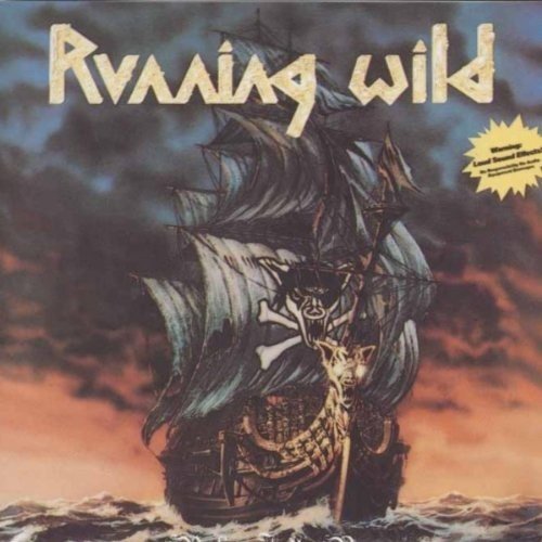 "Album cover featuring a pirate ship with a skull and crossbones on its sail."