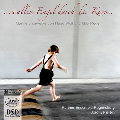 CD cover featuring a young boy running, with red cursive text and logos.
