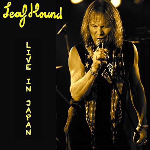 "Album cover featuring a man singing into a microphone, with yellow text on a black background."
