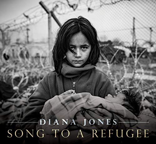 Black and white album cover featuring a young girl holding a child behind barbed wire.