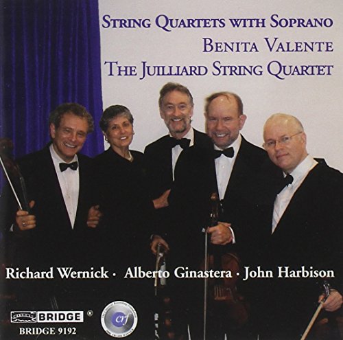 Benita Valente - Ginastera, Harbison, Wernick - Works for Soprano String Quartet [CD]