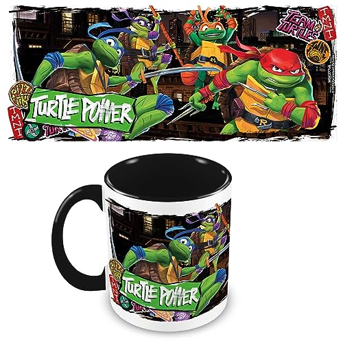 Pyramid International Teenage Mutant Ninja Turtles Coffee Mug (Turtle Power Design) 11oz Ceramic Coffee Mug, Cups and Coffee Mugs for Women, Mugs for Men and Mugs for Kids - Official Merchandise