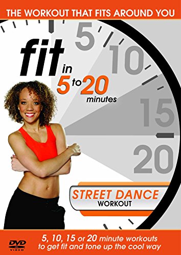 DVD cover featuring a woman in red workout attire, with a clock and text.