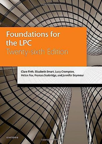 Foundations for the LPC (Legal Practice Course Manuals)