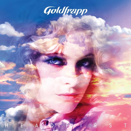 Album cover featuring a woman's face merged with a cloudy sky.