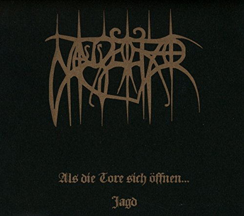 Black album cover with gold text, featuring stylized band name and title.