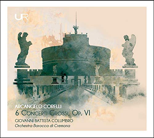 A CD cover featuring a faded image of a castle and statues.