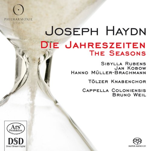 "CD cover with a wine glass and text 'Joseph Haydn: Die Jahreszeiten'."