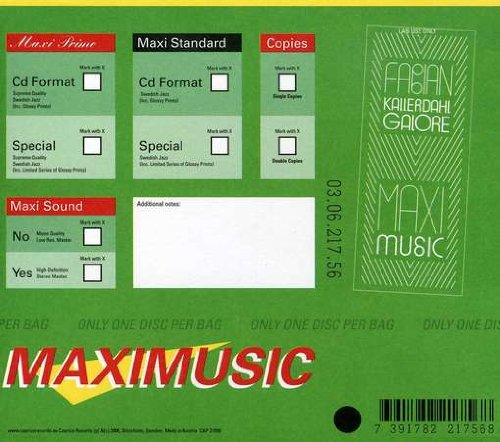 Green CD packaging with checkboxes and barcode on the right side.