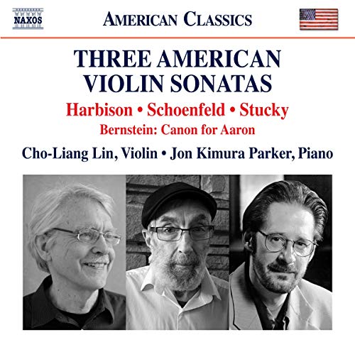 Lin/parker - John Harbison, Paul Schoenfield, Steven Stucky: Three American Violin Sonatas, Leonard Bernstein: Canon for Aaron [CD]