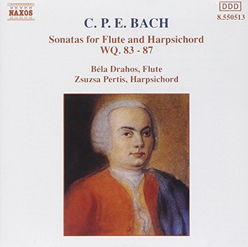 Drahos:P - BACH, C.P.E.: Sonatas for Flute and Harpsichord, Wq. 83-87 [CD]