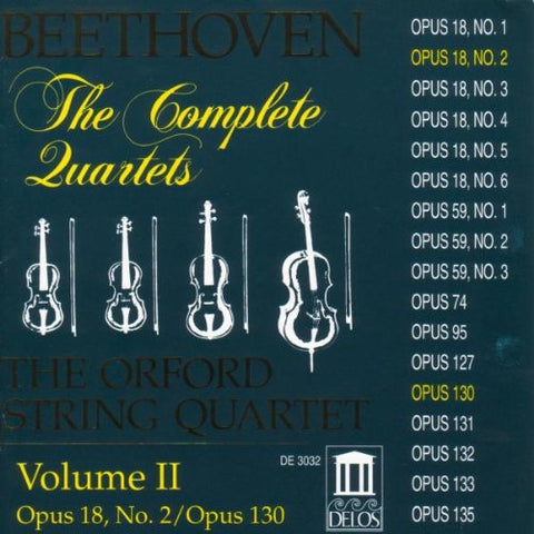 Beethoven - Beethoven: String Quartets, Vol.2/THE ORFORD STRING QUARTET [IMPORT] [CD]