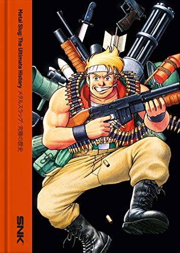 "Book cover featuring a cartoon man with guns and ammunition against a black background."