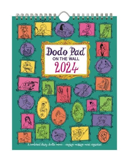 The Dodo Pad On The Wall 2024 - Calendar Year Wall Hanging Week to View Calendar Organiser: A Diary-Organiser-Planner Wall Book for up to 5 people/activities. UK made, sustainable, plastic free