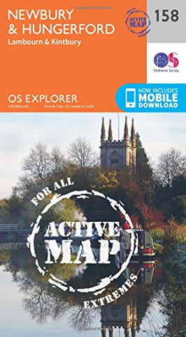 OS Explorer Map Active (158) Newbury and Hungerford