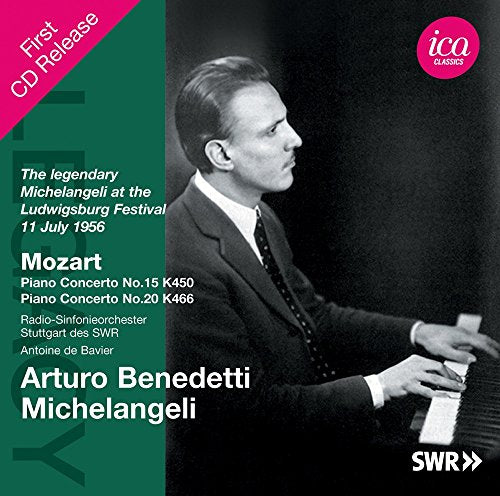 Wdr Sinfonieorchester Koln; An - Mozart: Piano Concerto No. 15 & No.20 [Antoine de Bavier, Arturo Benedetti Michelangeli ] [ICA Classics: ICAC 5103] [CD]