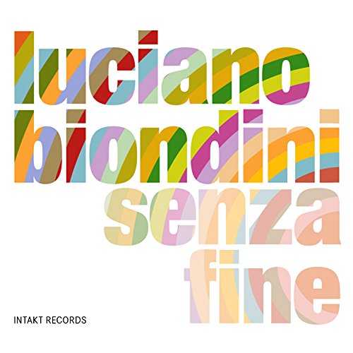 "Album cover with multicolored text on white background, featuring artist and album name."