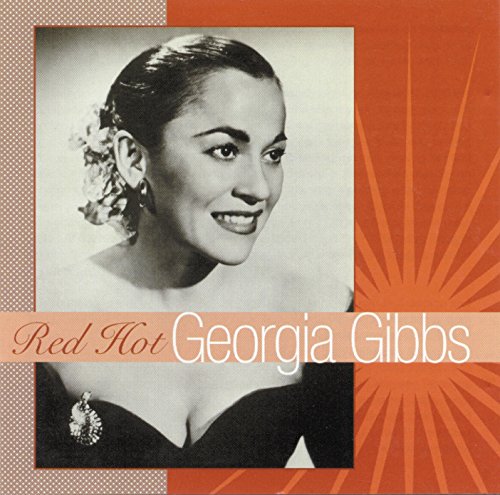 "CD cover featuring a black-and-white portrait of Georgia Gibbs with red accents."
