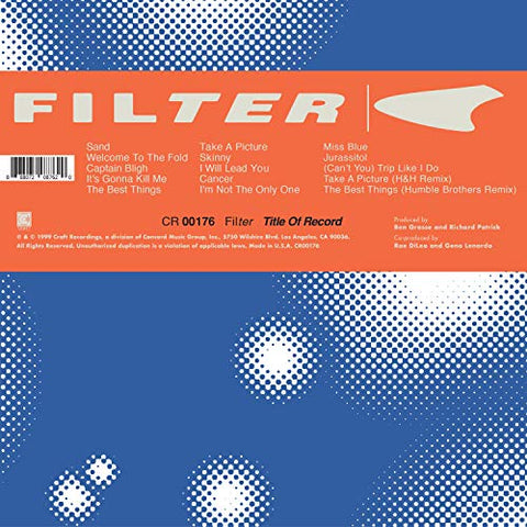 Filter - Title Of Record [CD]