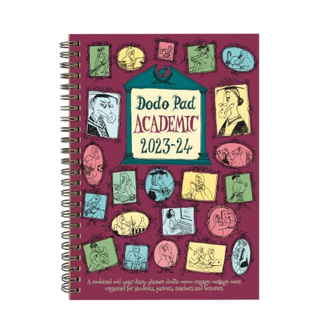 The Dodo Pad Academic A5 Diary 2023-2024 - Mid Year / Academic Year Week to View Diary: A combined doodle-memo-message-engagement-calendar-organiser-planner for students, parents, teachers & scholars