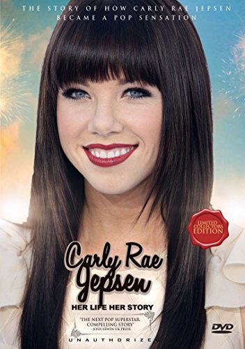DVD cover featuring Carly Rae Jepsen smiling, with long dark hair and red lipstick.