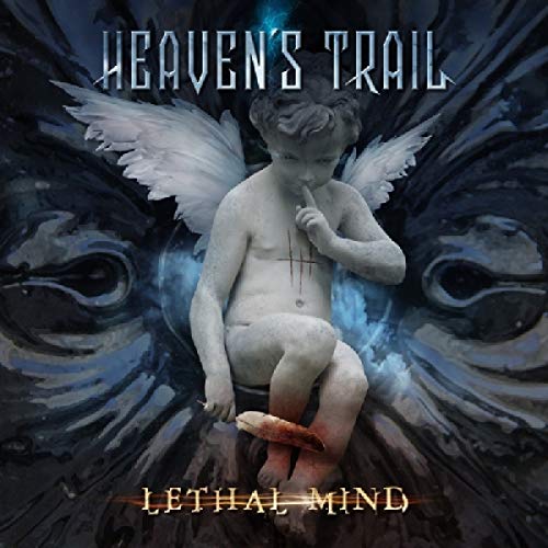 "Album cover featuring a winged cherub with claw marks, surrounded by dark, abstract background."