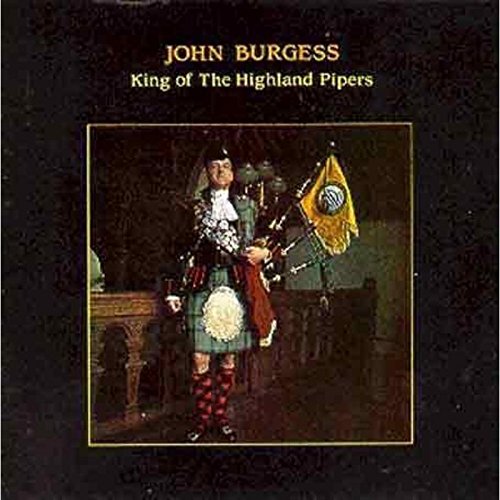 "CD cover featuring a man in traditional Scottish attire holding bagpipes."