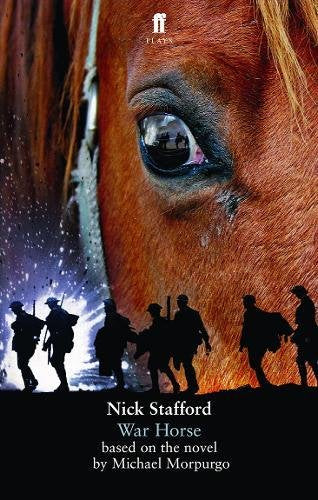 "Book cover featuring a horse's eye with soldiers in the background, silhouetted against flames."