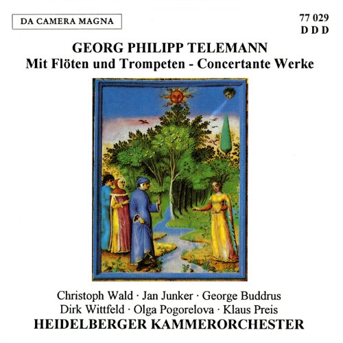 A CD cover featuring an illustration of people in a garden scene.