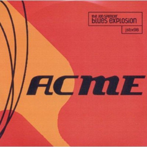 "Red and orange album cover with 'ACME' in black text and Amazon logo."