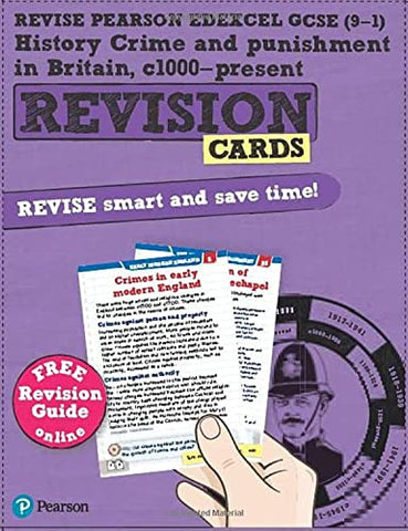 Pearson REVISE Edexcel GCSE (9-1) History Crime and Punishment in Britain Revision Cards: for home learning, 2022 and 2023 assessments and exams (Revise Edexcel GCSE History 16)
