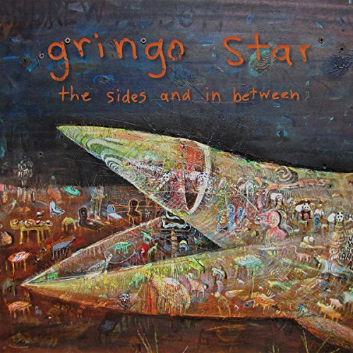 "Album cover with 'Gringo Star' title, featuring a colorful, abstract illustration of a pointed shape."