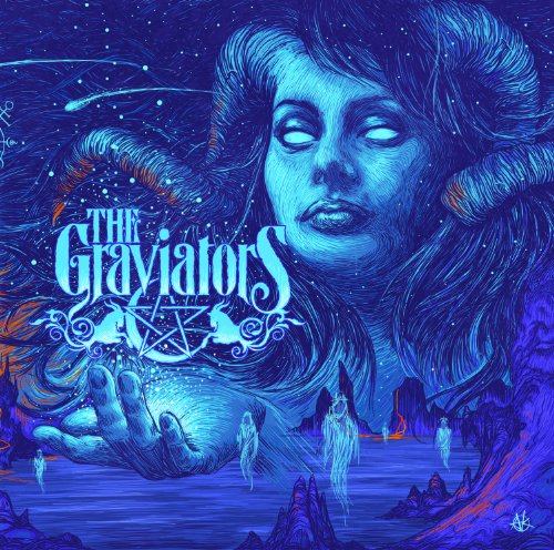 "Album cover art featuring a woman's face and hand with ghostly figures below."