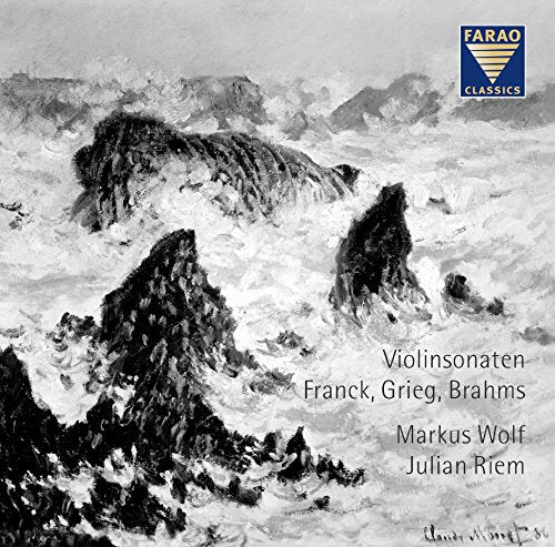A CD cover with a black and white seascape and text overlay.