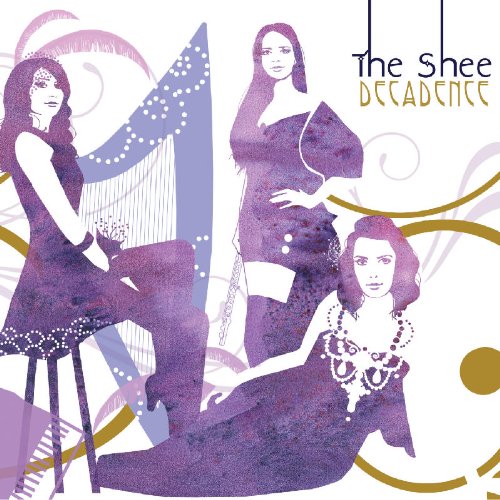 Album cover art for "The Shee - Decadence" featuring three women in purple illustration.