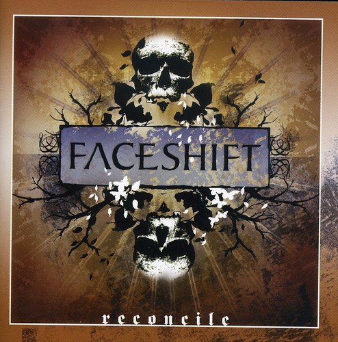 The alt text for the image is: "Album cover with skulls and 'Faceshift Reconcile' text."