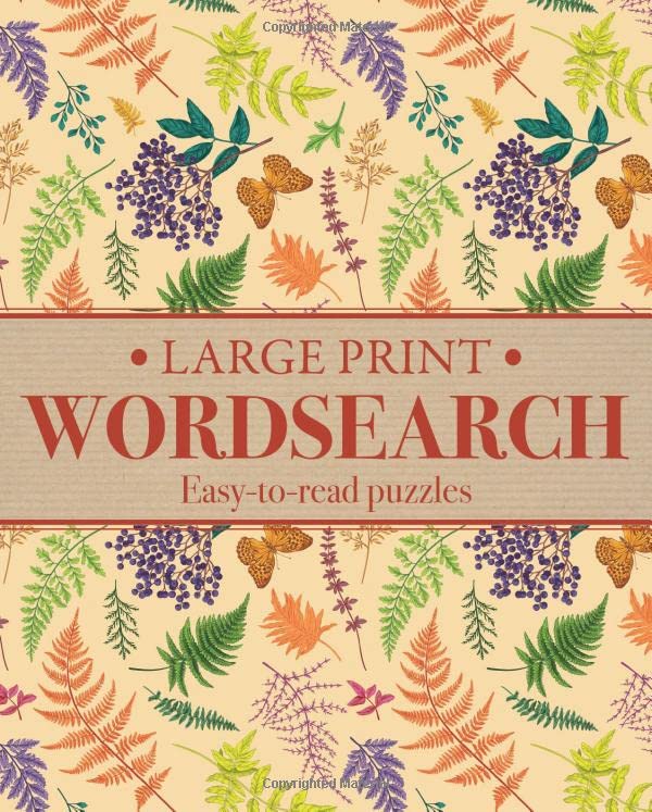 Large Print Wordsearch: Easy-to-Read Puzzles
