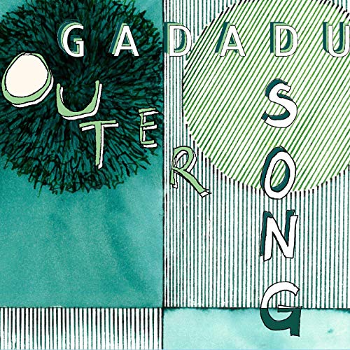"CD cover art with green, black, and white abstract design and text."