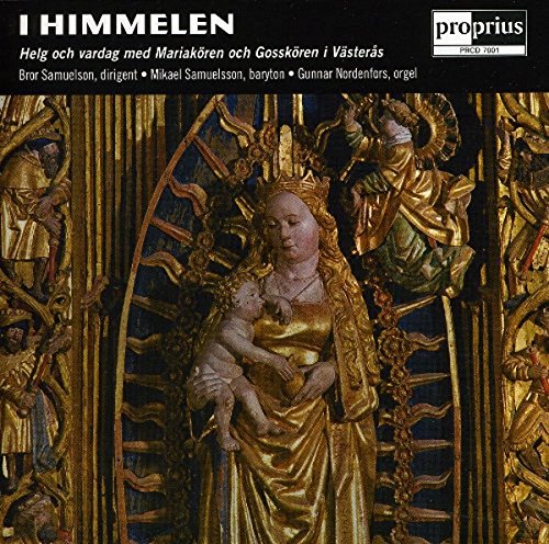 "CD cover featuring a golden statue of Mary holding Jesus, surrounded by ornate carvings."