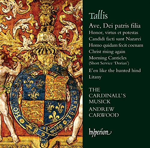"CD cover with ornate crest and green text listing song titles and artist information."