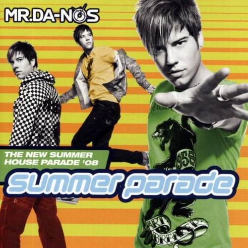 "CD cover with three men and 'Summer Parade' text on yellow and orange stripes."