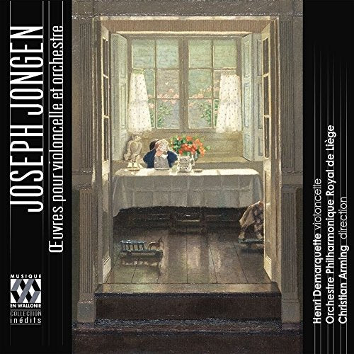 A CD cover featuring a serene, impressionist-style painting of a man seated at a table.