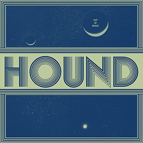 The image is a blue album cover with "HOUND" and celestial elements.